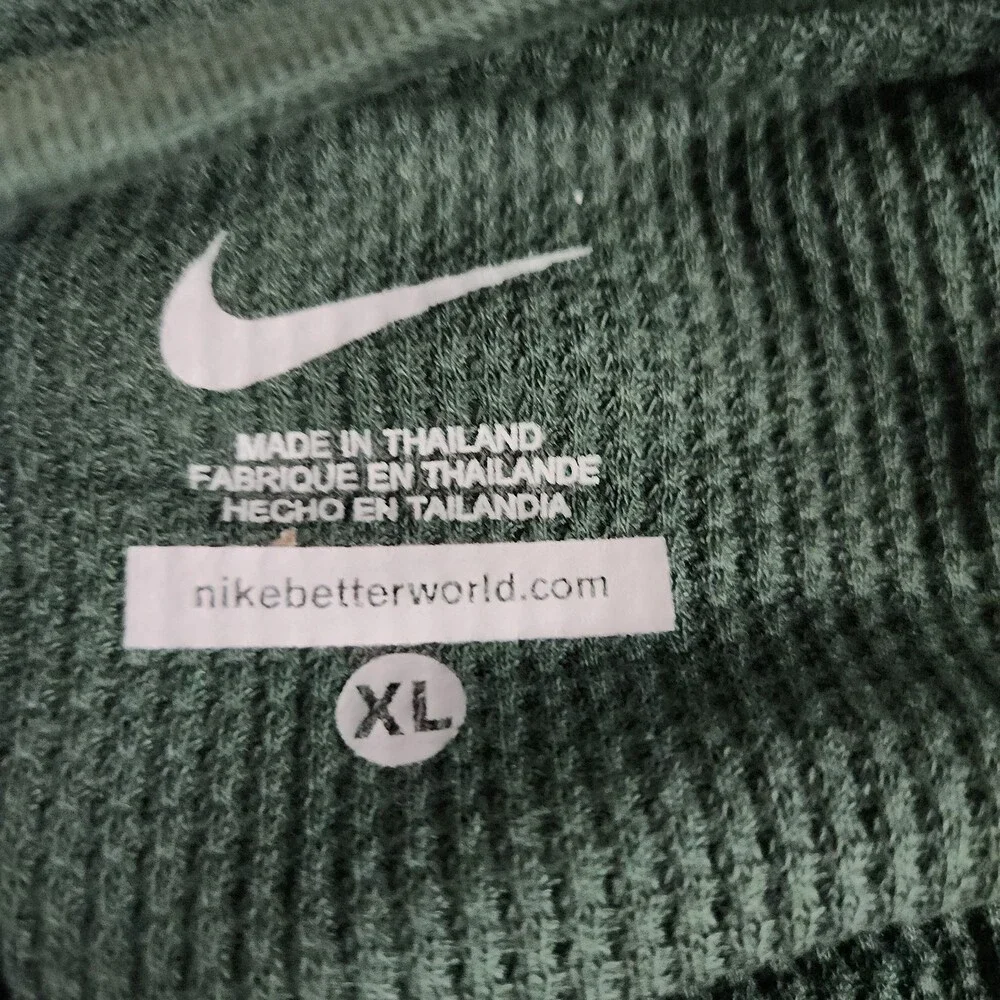 Nike Michigan State Spartan Will Thermal Long Sleeve Shirt Youth Waffle Xl 167